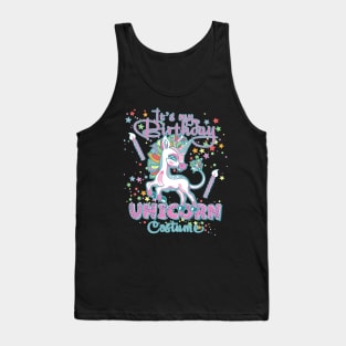 It's my Birthday Unicorn Costume Birthday Party Tank Top